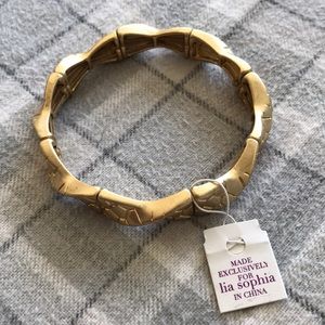 Liz Sophia elastic gold colored bracelet